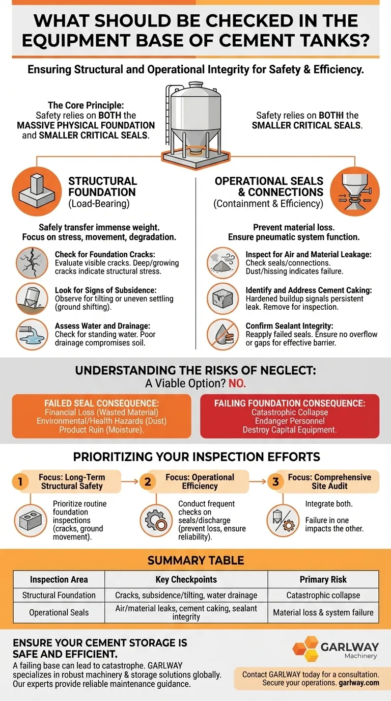 O que deve ser verificado na base do equipamento de tanques de cimento? Garanta a integridade estrutural e operacional Guia Visual