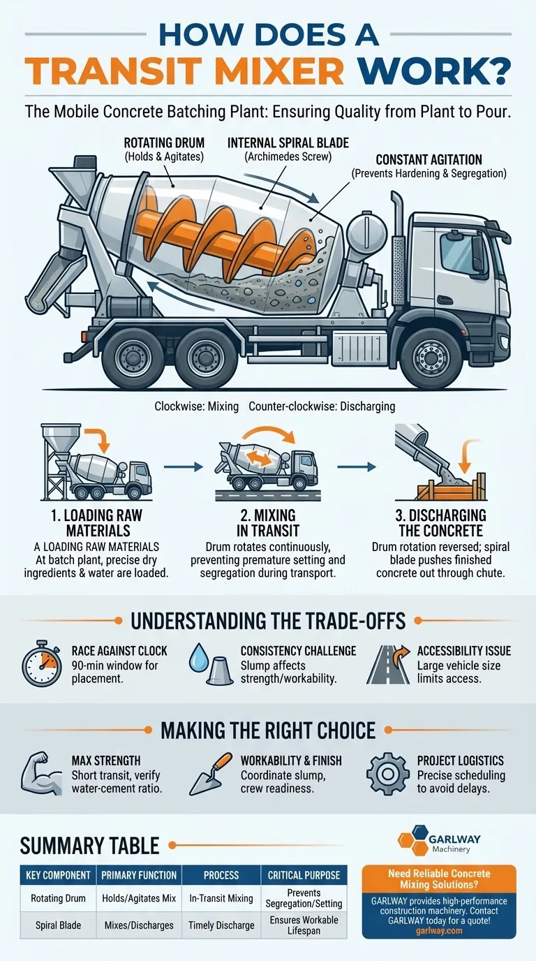 كيف يعمل خلاط النقل؟ دليل لخلط الخرسانة المتنقل وتسليمها دليل مرئي