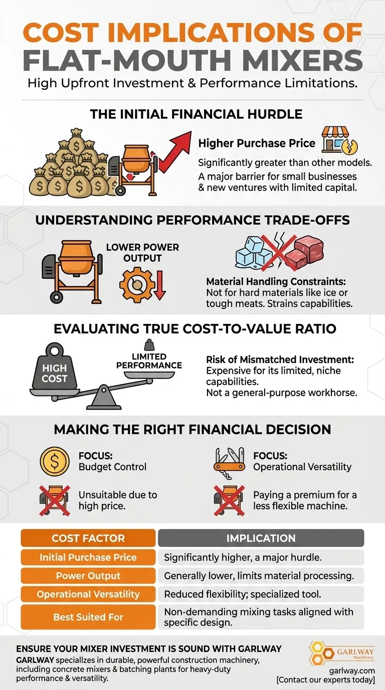 ما هي الآثار المترتبة على تكلفة استخدام الخلاطات ذات الفم المسطح؟ دليل الاستثمار الذكي دليل مرئي