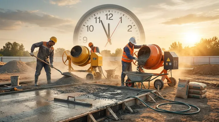 Combien de temps faut-il pour mélanger du béton dans une bétonnière portative ? Maîtrisez la règle des 60 minutes