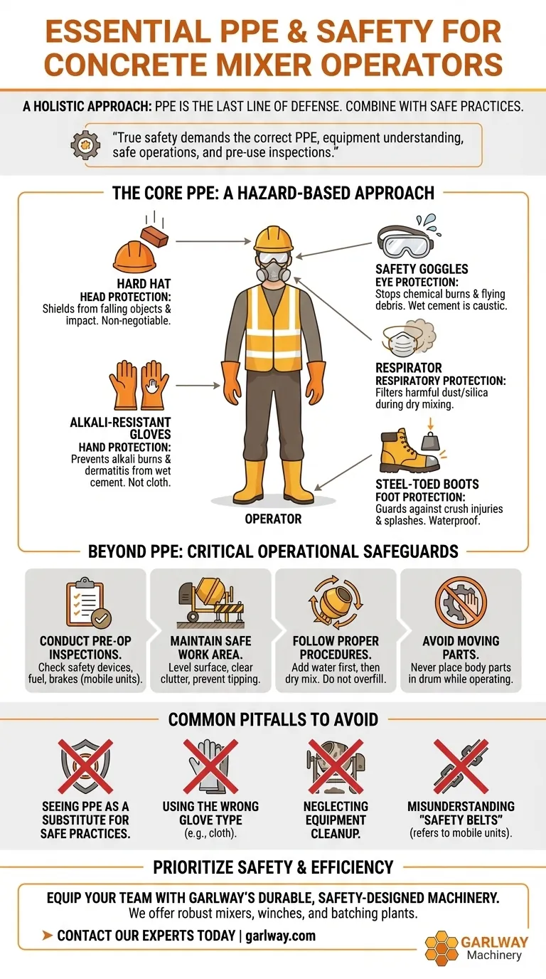 Welche persönliche Schutzausrüstung sollten Betreiber eines Betonmischers tragen? Wesentliche Ausrüstung für die Sicherheit vor Ort Visuelle Anleitung