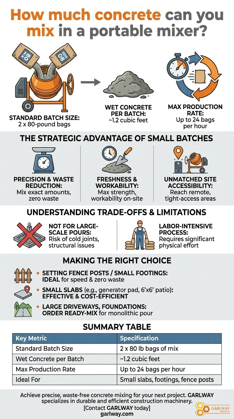 Quelle quantité de béton pouvez-vous mélanger dans une bétonnière portative ? Maximisez l'efficacité sur les petits chantiers Guide Visuel