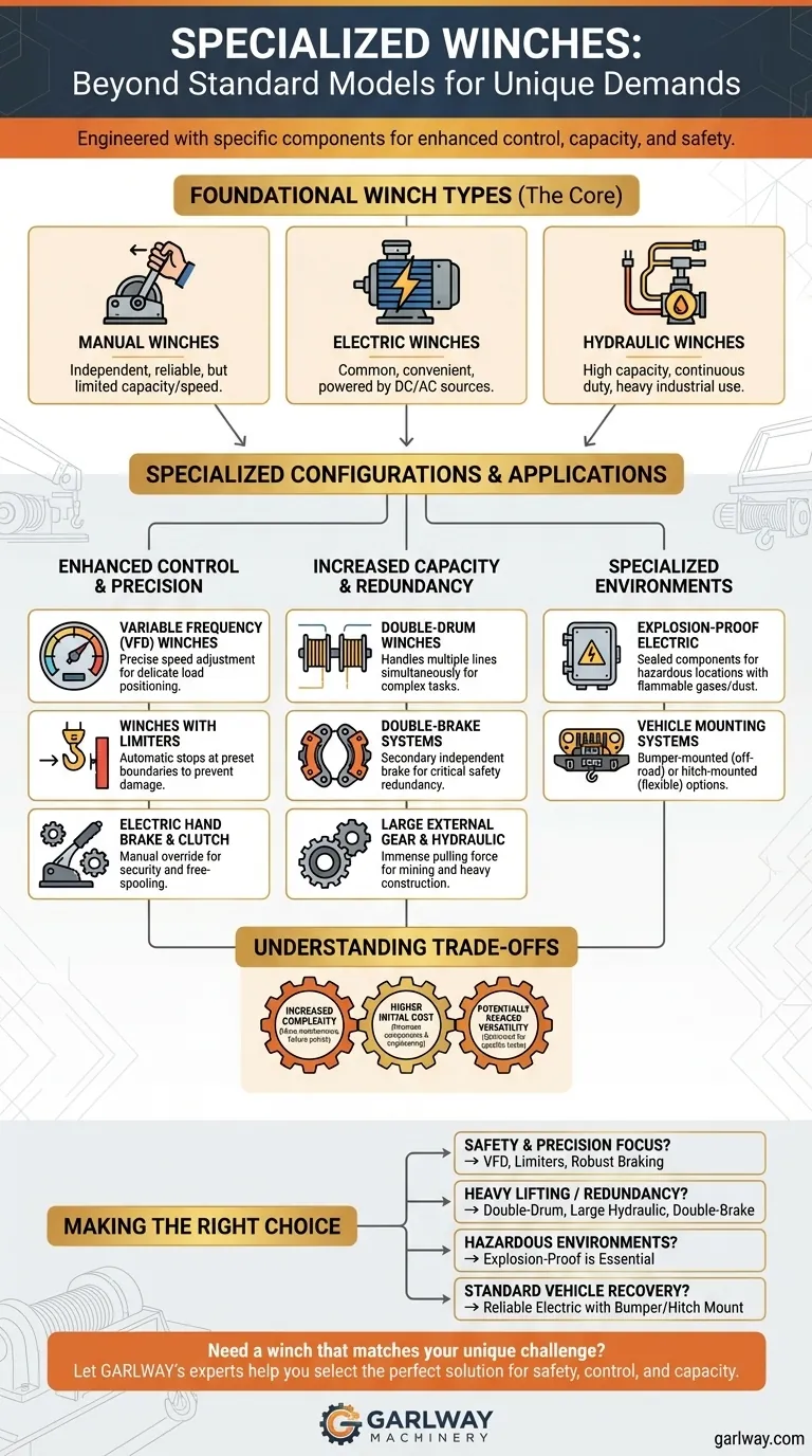 ما هي أنواع الرافعات الخاصة المتوفرة؟ استكشف الحلول المخصصة لأصعب مهامك دليل مرئي