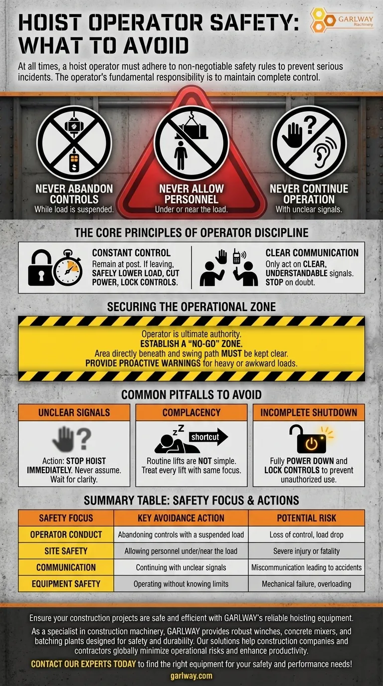 ¿Qué deben evitar los operadores durante la operación de una grúa? Reglas esenciales de seguridad para la prevención de accidentes Guía Visual