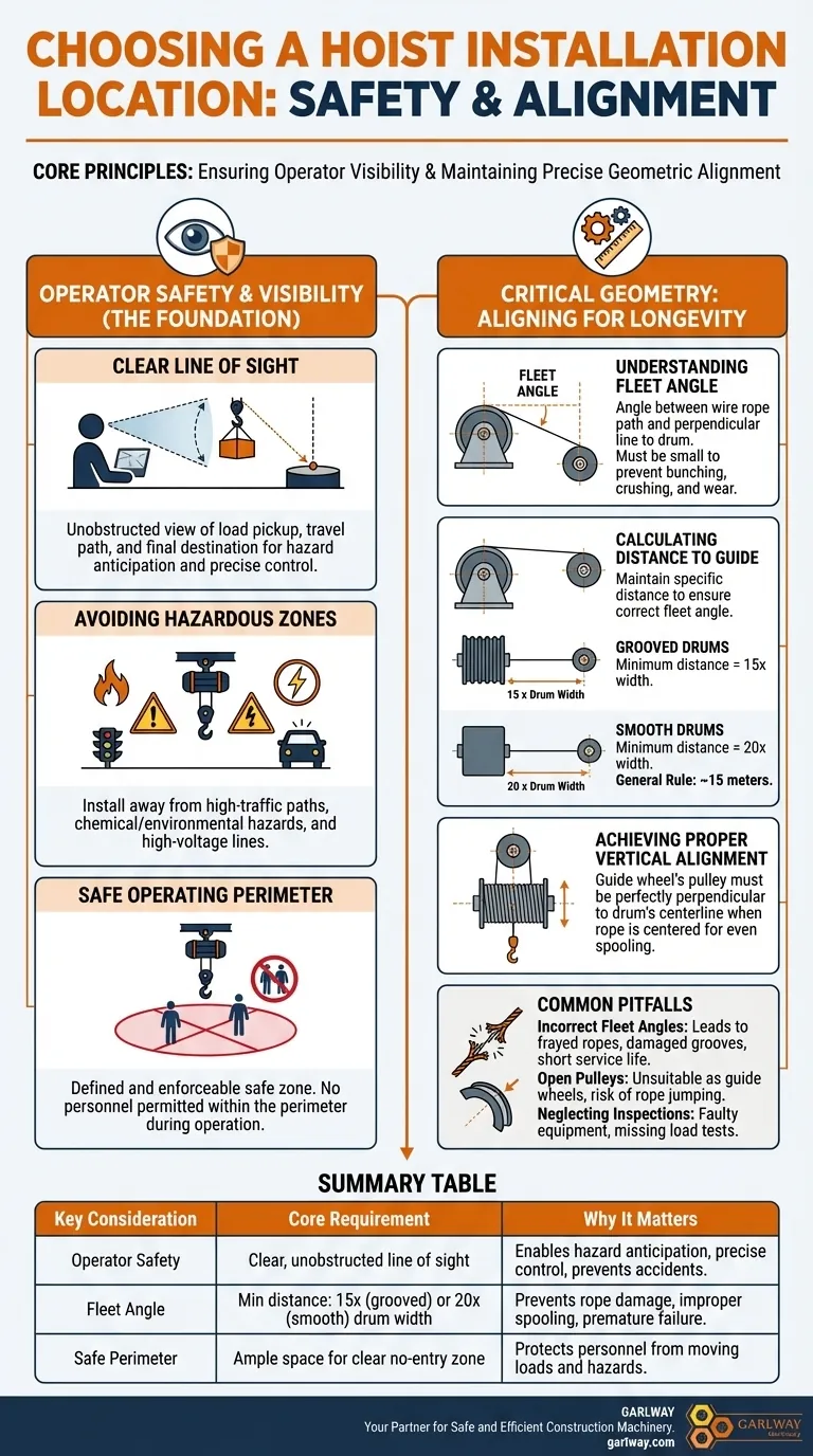 O que deve ser considerado ao escolher um local para a instalação de um guindaste? Garanta a segurança e maximize a vida útil do equipamento Guia Visual
