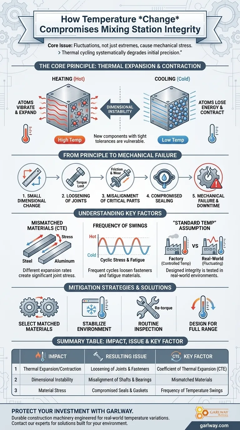 온도 변화가 새로운 혼합 스테이션 부품에 어떤 영향을 미칩니까? 열 응력 및 고장 방지 시각적 가이드