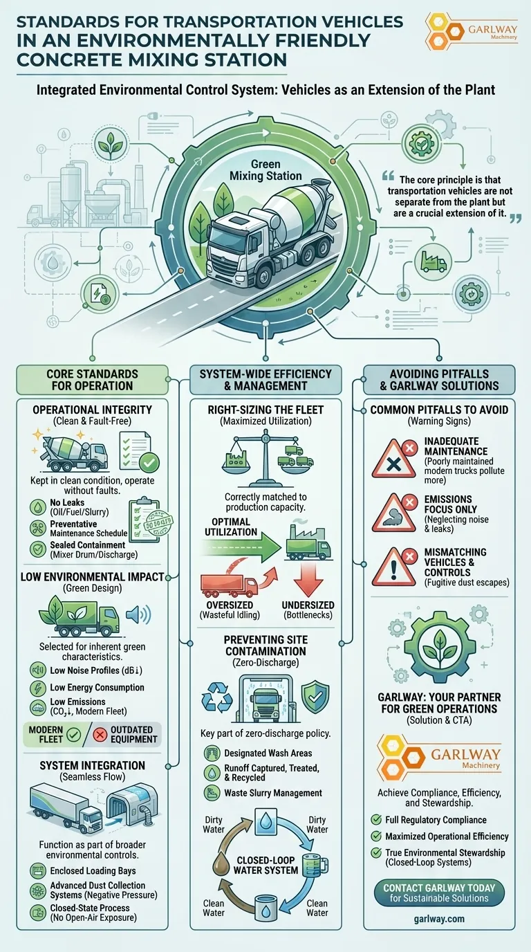 환경 친화적인 콘크리트 혼합 시설의 운송 차량 표준은 무엇인가요? 완전한 규정 준수 및 효율성 보장 시각적 가이드