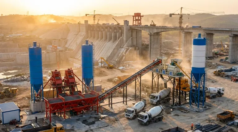 大型和中型混凝土搅拌站的主要应用是什么?对重大基础设施至关重要