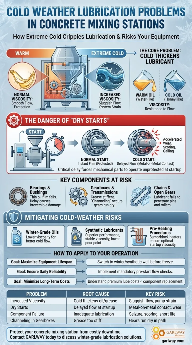 Welche Probleme kann extrem kaltes Wetter im Schmiersystem einer Betonmischanlage verursachen? Vermeiden Sie kostspielige Kälteeinbrüche Visuelle Anleitung