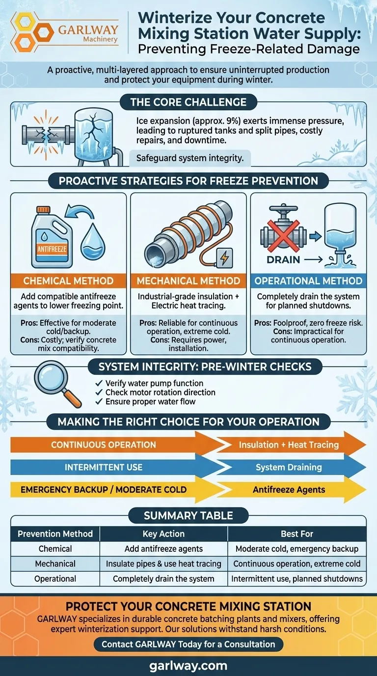 コンクリートプラントの給水を凍結から守る方法とは？ 冬季化完全ガイド ビジュアルガイド