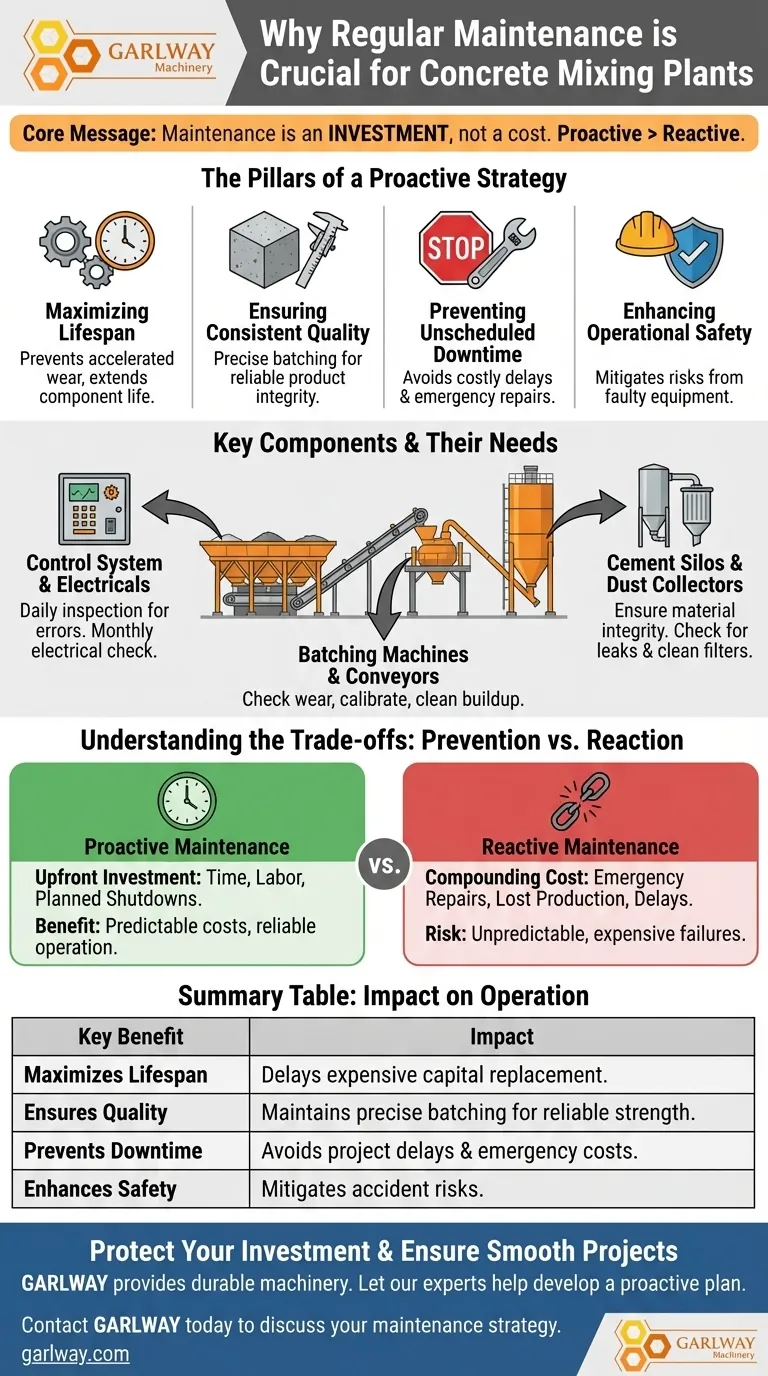 Por que é importante realizar manutenção regular nos equipamentos da central de mistura de concreto? Evitar tempo de inatividade dispendioso Guia Visual
