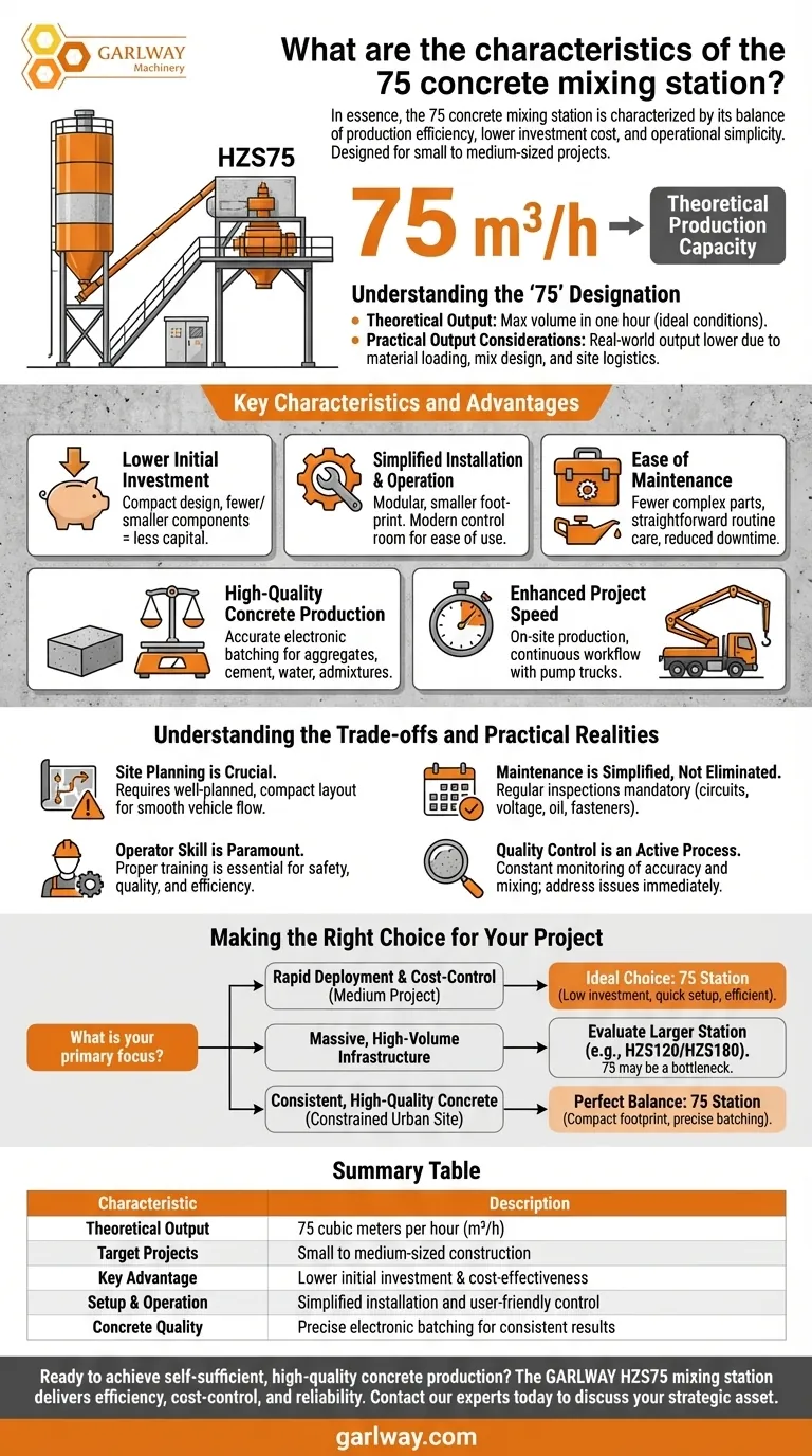 75コンクリートプラントの特徴は何ですか？コスト効率の高いオンサイト生産に最適 ビジュアルガイド