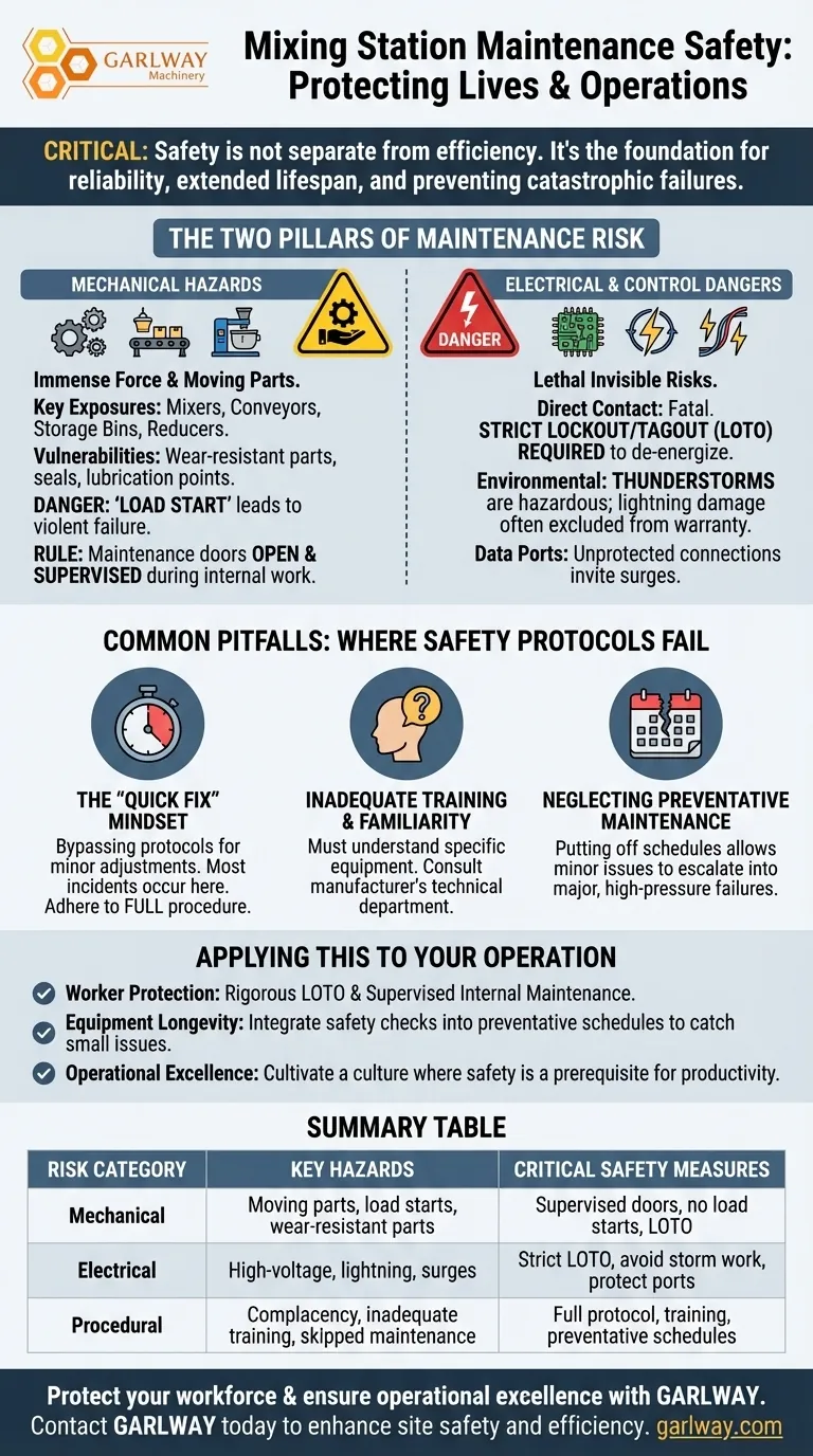믹싱 스테이션 장비 유지보수 시 작업자 안전이 중요한 이유는 무엇인가요? 팀과 운영을 보호하세요. 시각적 가이드