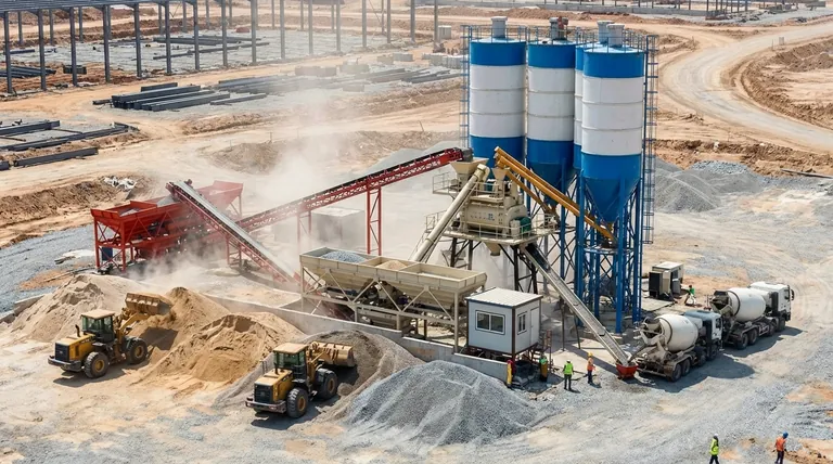 ما هي المكونات الرئيسية لمصنع خلط الخرسانة؟ دليل الأنظمة الأساسية والجودة