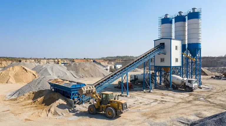 Quel est le but du système de levage dans une centrale à béton ? Maximiser l'efficacité et la production de la centrale