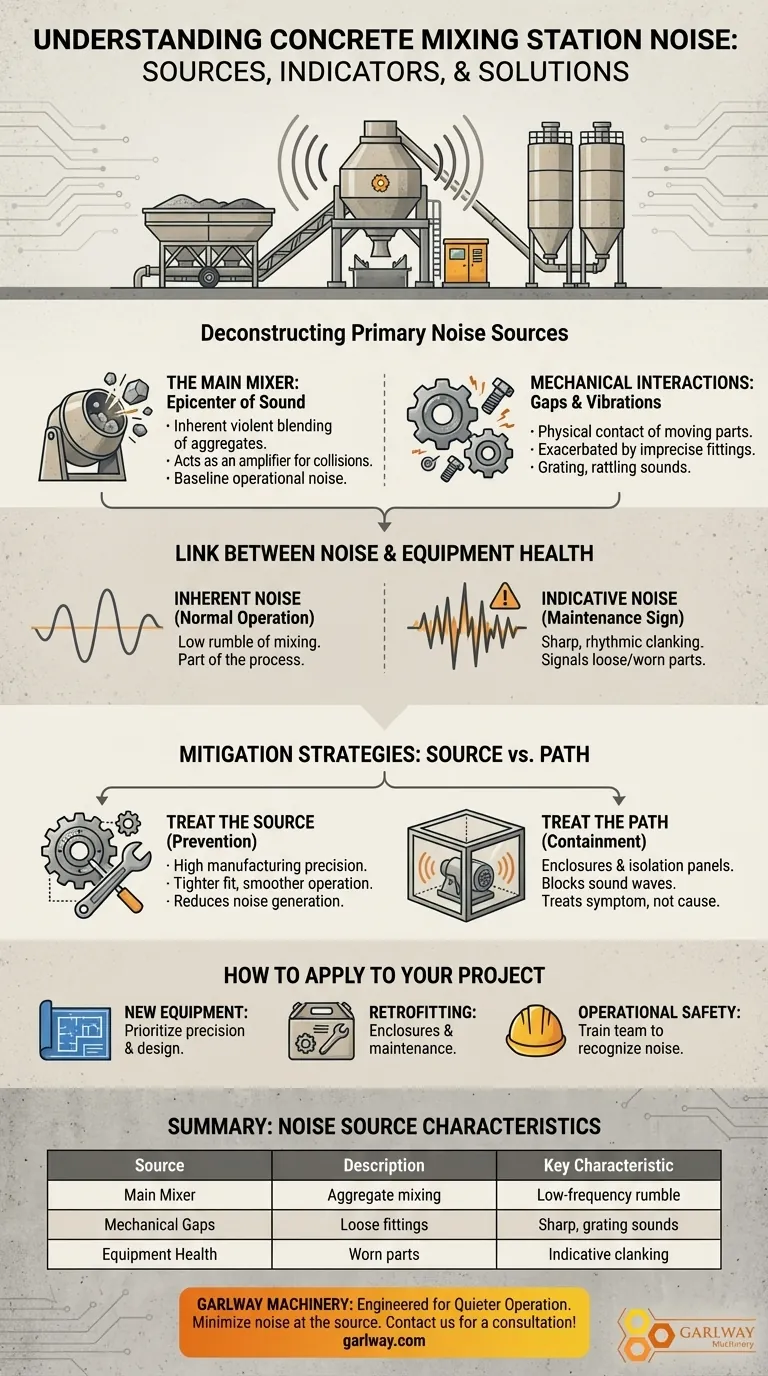Каковы основные источники шума на бетонных заводах? Ключевые причины и стратегии смягчения последствий Визуальное руководство