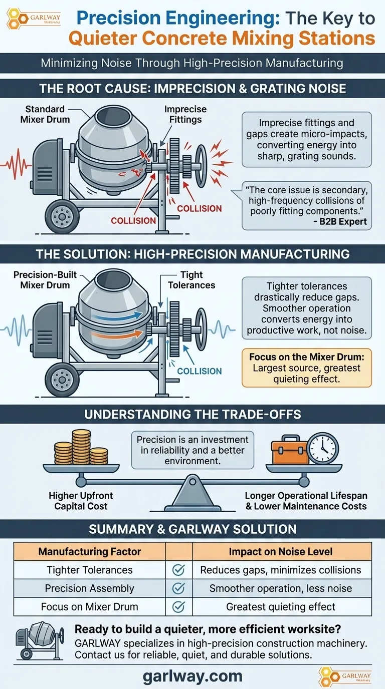 장비 제조의 정밀도가 콘크리트 혼합 스테이션의 소음을 줄이는 데 어떻게 도움이 될 수 있습니까? 더 조용하고 효율적인 운영 달성 시각적 가이드