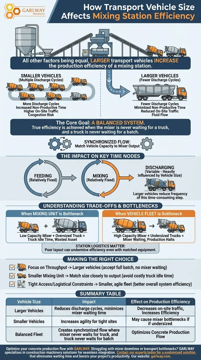 輸送車両のサイズは混合ステーションの効率にどのように影響しますか？バランスの取れた車両計画で生産量を増やしましょう ビジュアルガイド
