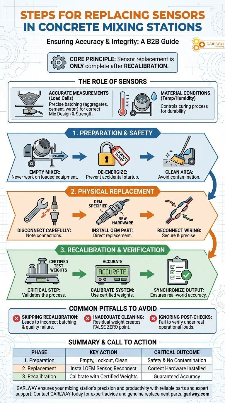 コンクリートプラント設備のセンサー交換に必要な手順とは？安全かつ正確な交換のためのガイド ビジュアルガイド