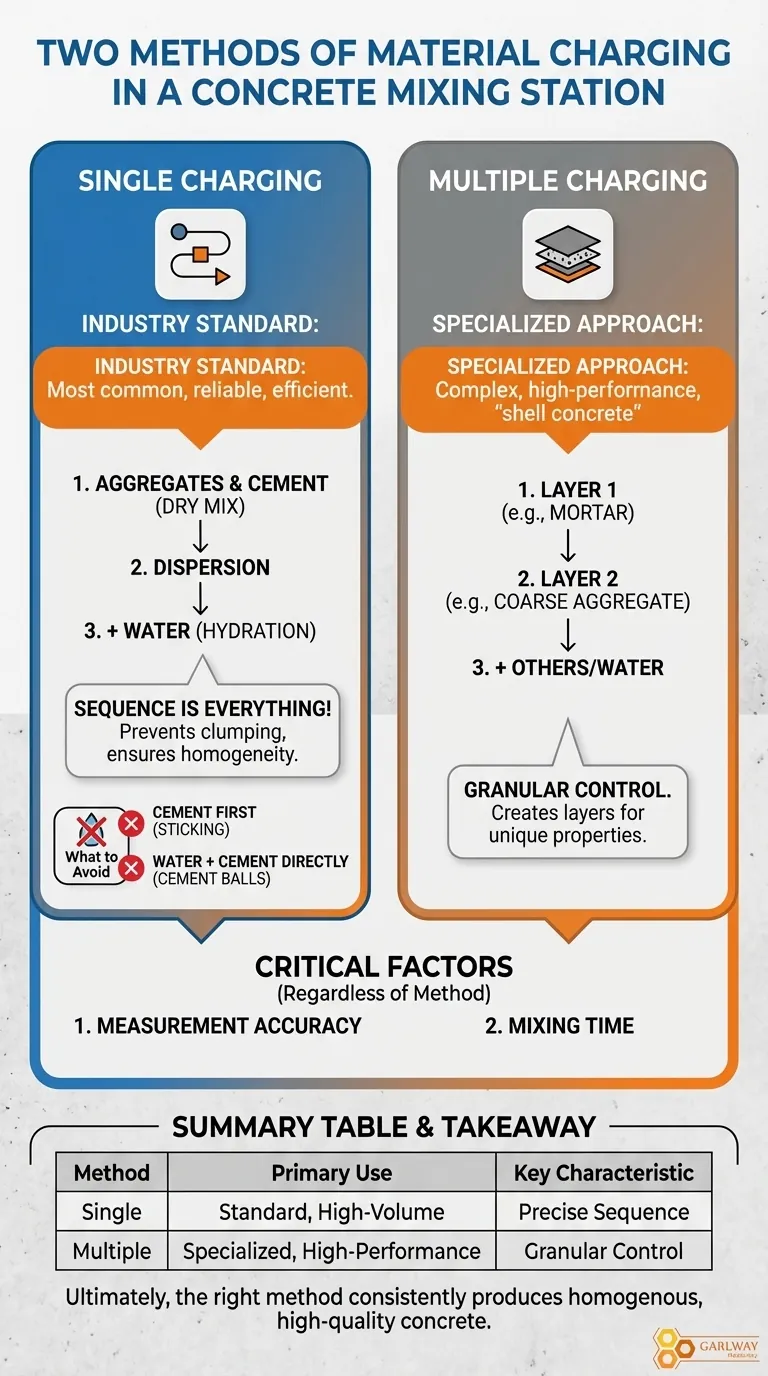 Quelles sont les deux méthodes de chargement des matériaux dans une centrale à béton ? Chargement simple vs. Chargement multiple expliqué Guide Visuel