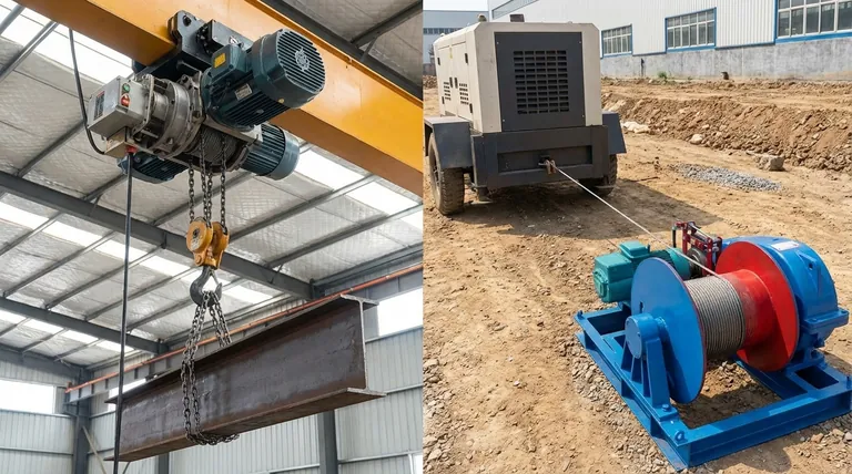 Quelles sont les caractéristiques de sécurité présentes dans les palans électriques qui ne se trouvent pas dans les treuils ? Différences clés pour un levage en toute sécurité