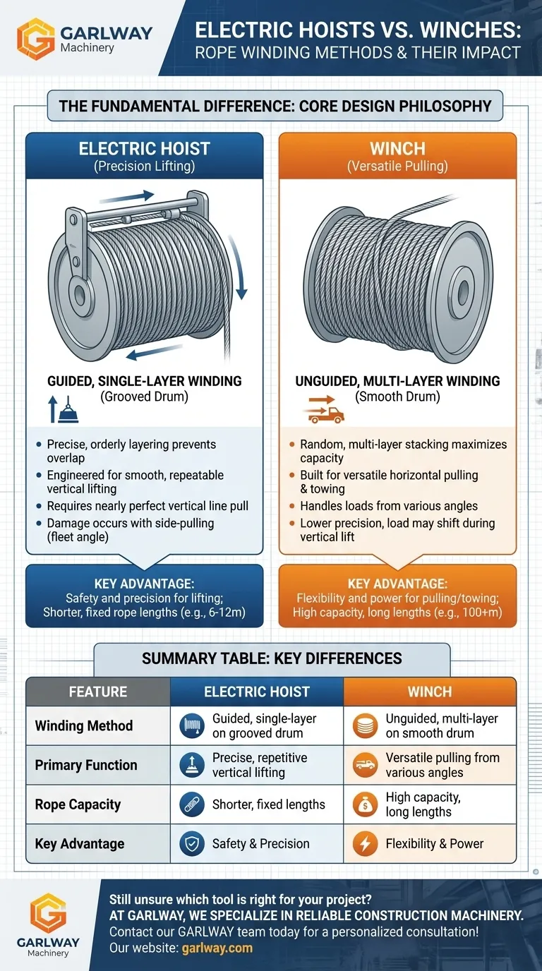 電動ホイストとウインチのロープ巻き取り方法の違いは何ですか？あなたの仕事に最適なツールを選びましょう ビジュアルガイド