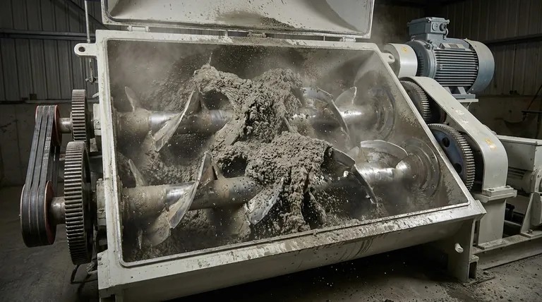 二軸強制式コンクリートミキサーの混合システムはどのように機能しますか?優れた混合効率を解き放つ