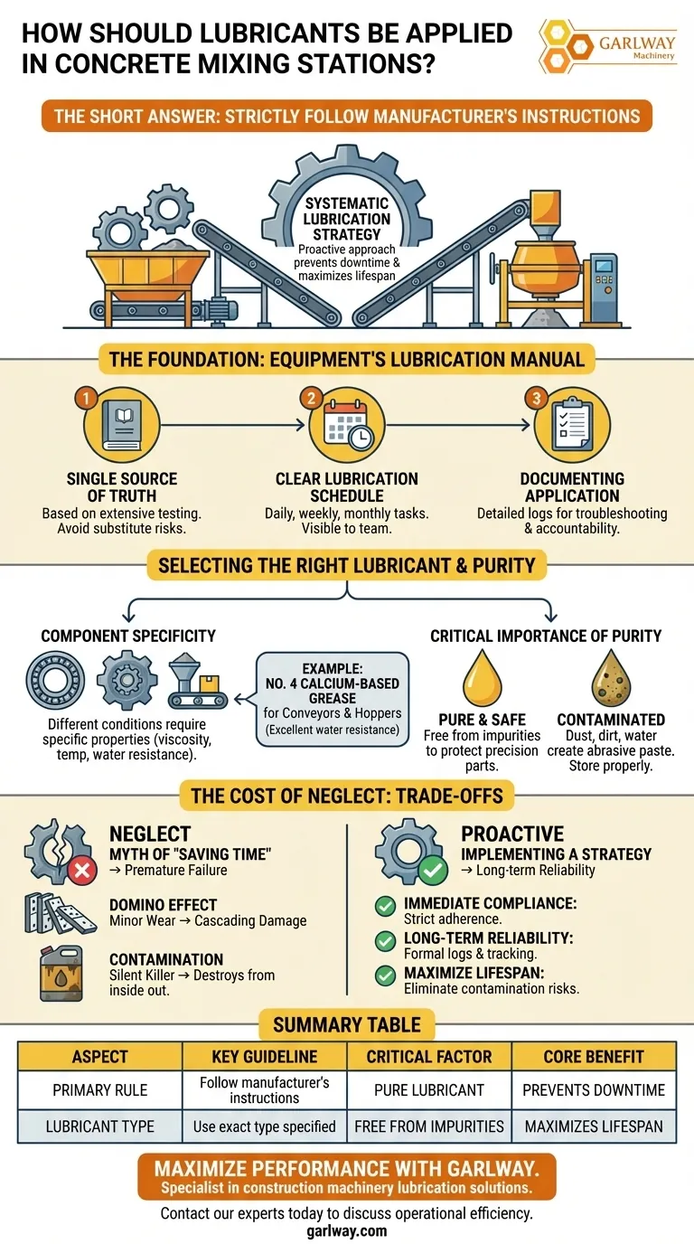Wie sollten Schmierstoffe in Betonmischanlagen angewendet werden? Eine proaktive Strategie für maximale Zuverlässigkeit Visuelle Anleitung
