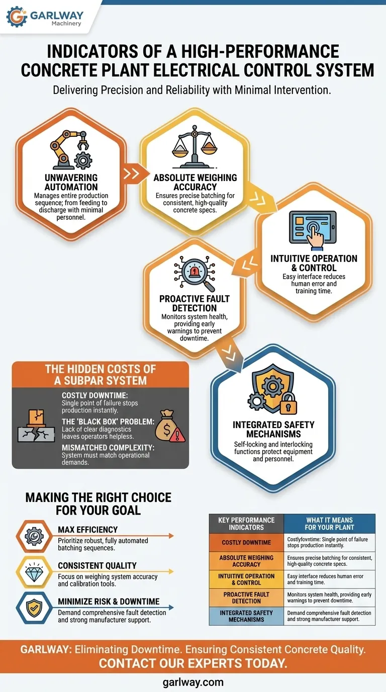 什么表明混凝土搅拌站的电气控制系统性能优异？卓越控制的五大标志 图解指南