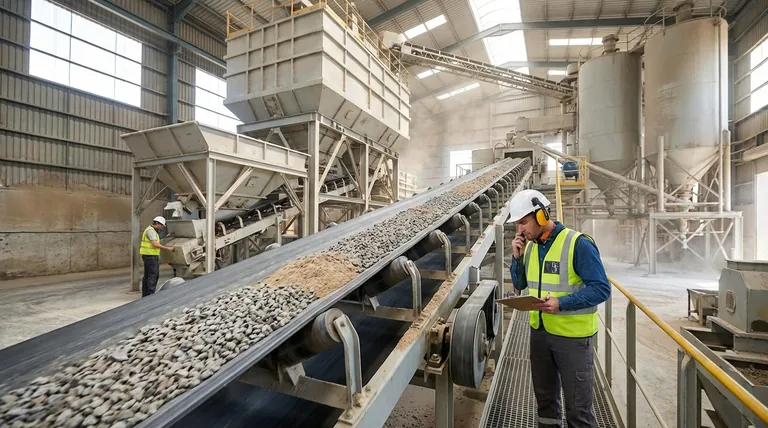 콘크리트 혼합 플랜트의 컨베이어 시스템에서 확인해야 할 주요 사항은 무엇인가요? 원활한 작동을 보장하고 가동 중단을 방지하세요.