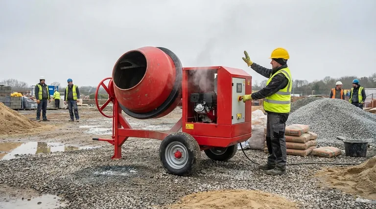 ¿Qué se debe hacer si se detecta una situación anormal durante el funcionamiento de una hormigonera? El apagado inmediato es crítico