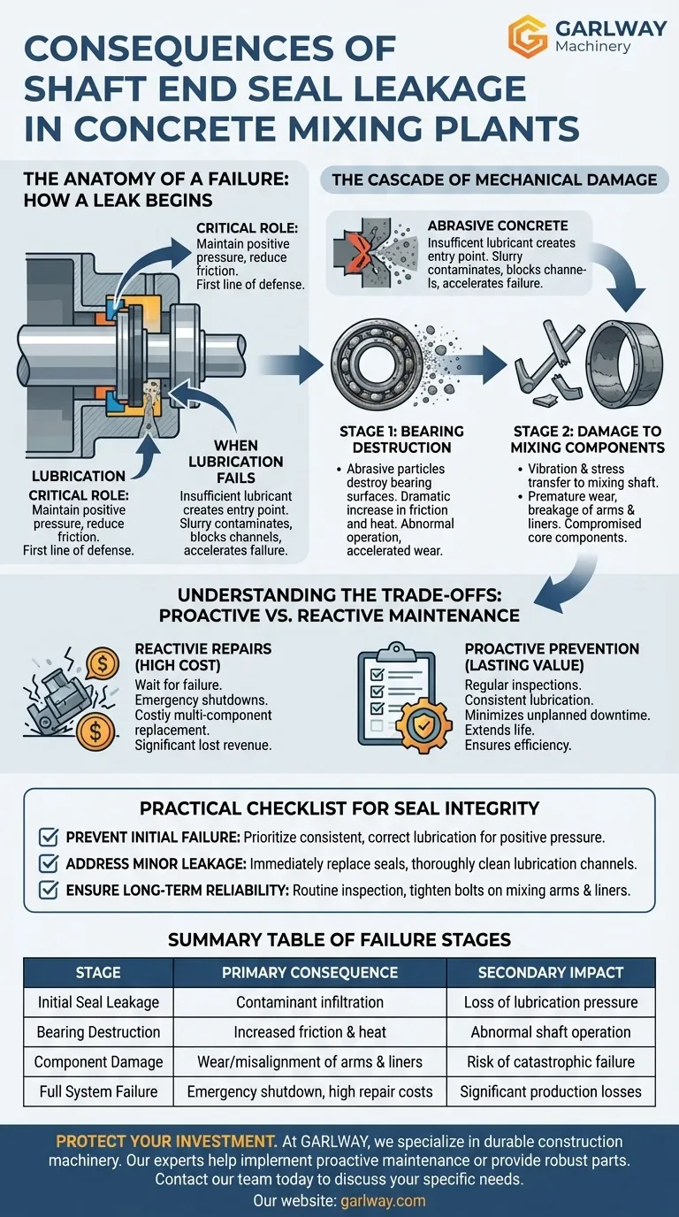 ما هي عواقب تسرب مانع نهاية العمود في مصانع خلط الخرسانة؟ تجنب التوقف المكلف عن العمل والأضرار دليل مرئي