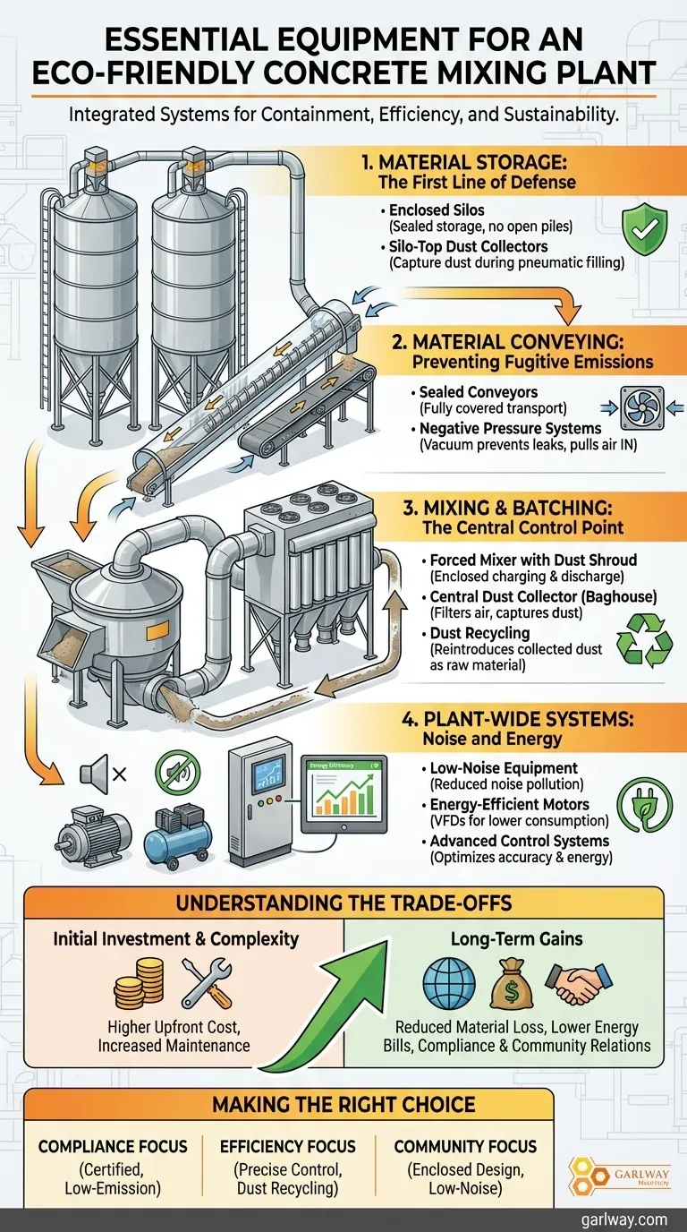 ¿Qué tipos de equipos son esenciales para una planta de mezcla de concreto ecológica? Construya una planta sostenible para el futuro Guía Visual
