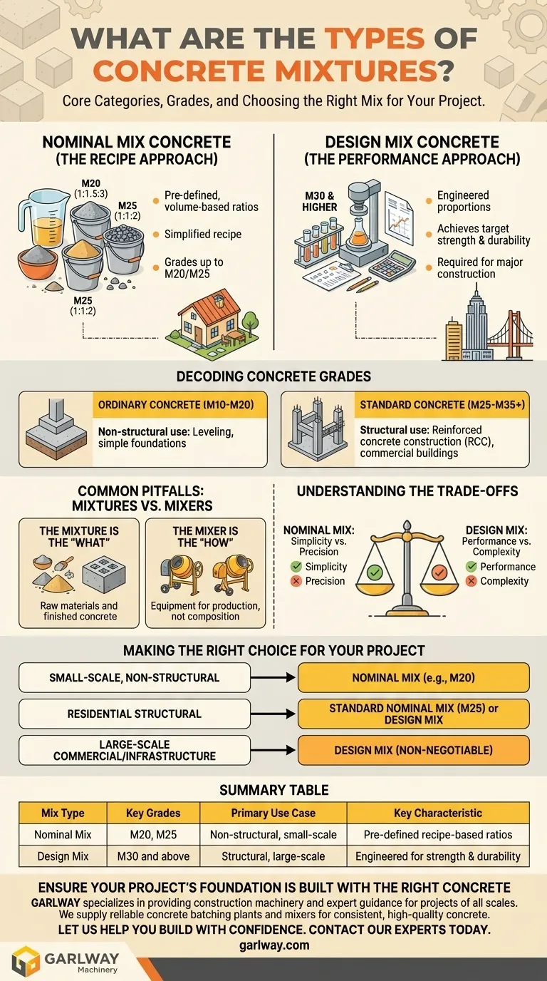 ¿Cuáles son los tipos de mezclas de concreto? Elija la mezcla adecuada para la integridad estructural Guía Visual