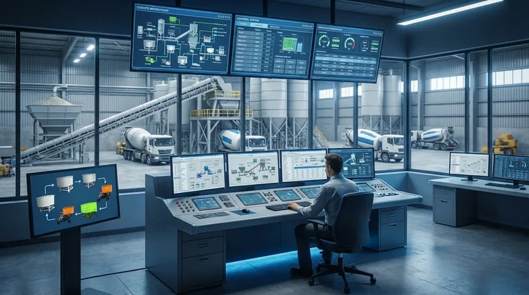 ما هو الدور الذي يلعبه نظام التحكم في مصنع خلط الخرسانة؟ ضمان الكفاءة والجودة المتسقة