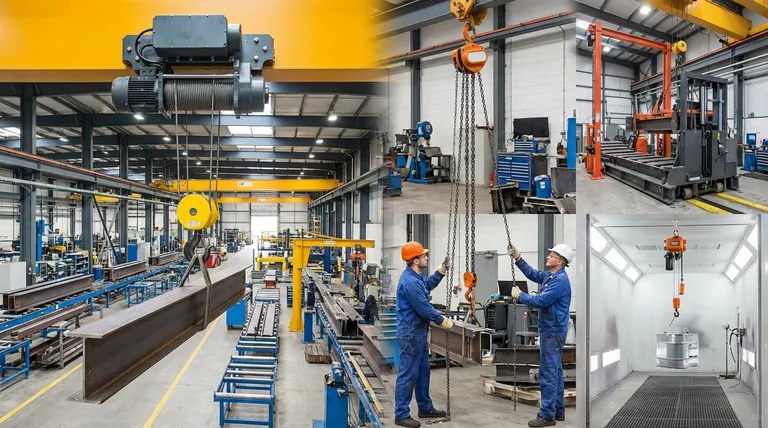 동력원에 따른 호이스트의 종류는 무엇인가요? 리프트에 적합한 동력을 선택하세요.