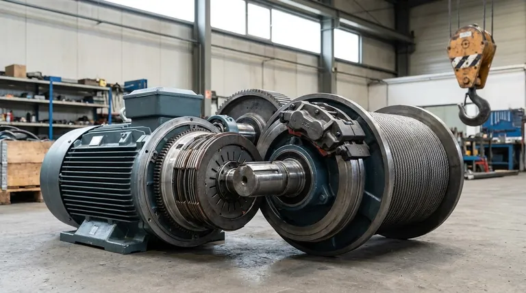 ¿Cómo está estructurada la transmisión estándar de un polipasto? Una guía sobre los componentes principales y la operación segura