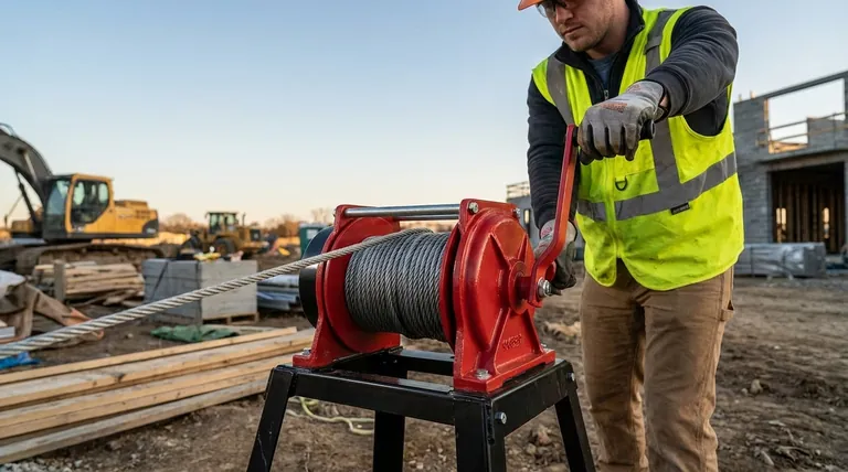 ما هو الرافعة اليدوية وكيف تعمل؟ دليل لمناولة الأحمال البسيطة والقوية