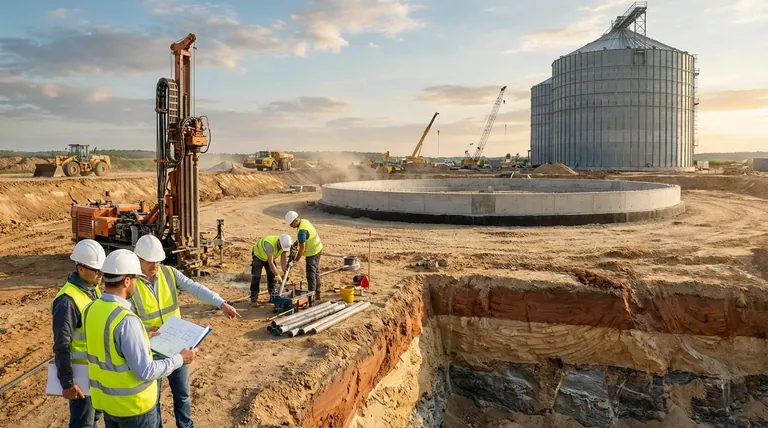 Quais fatores devem ser considerados ao projetar a fundação para um tanque de armazenamento de pó? Garanta Estabilidade e Segurança