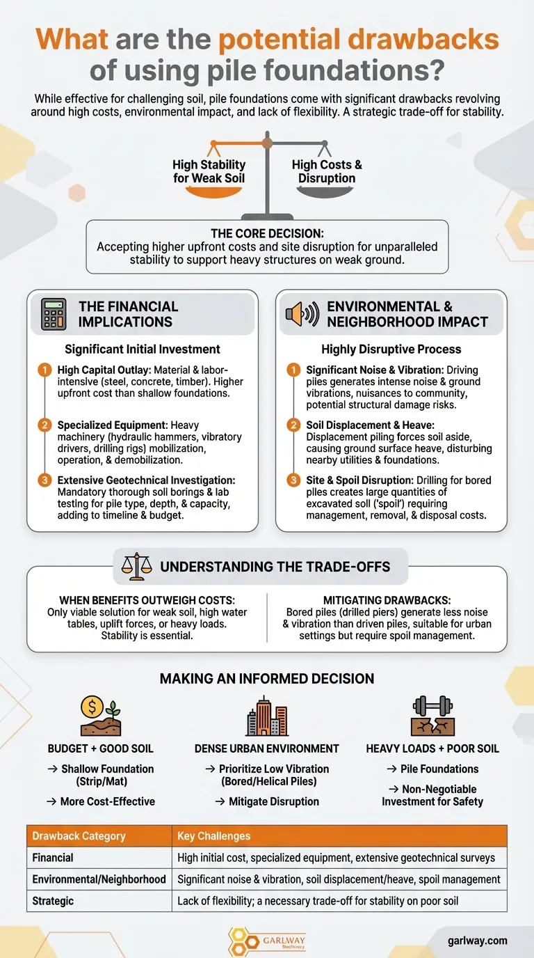 使用桩基础的潜在缺点是什么？高成本和干扰的解释 图解指南