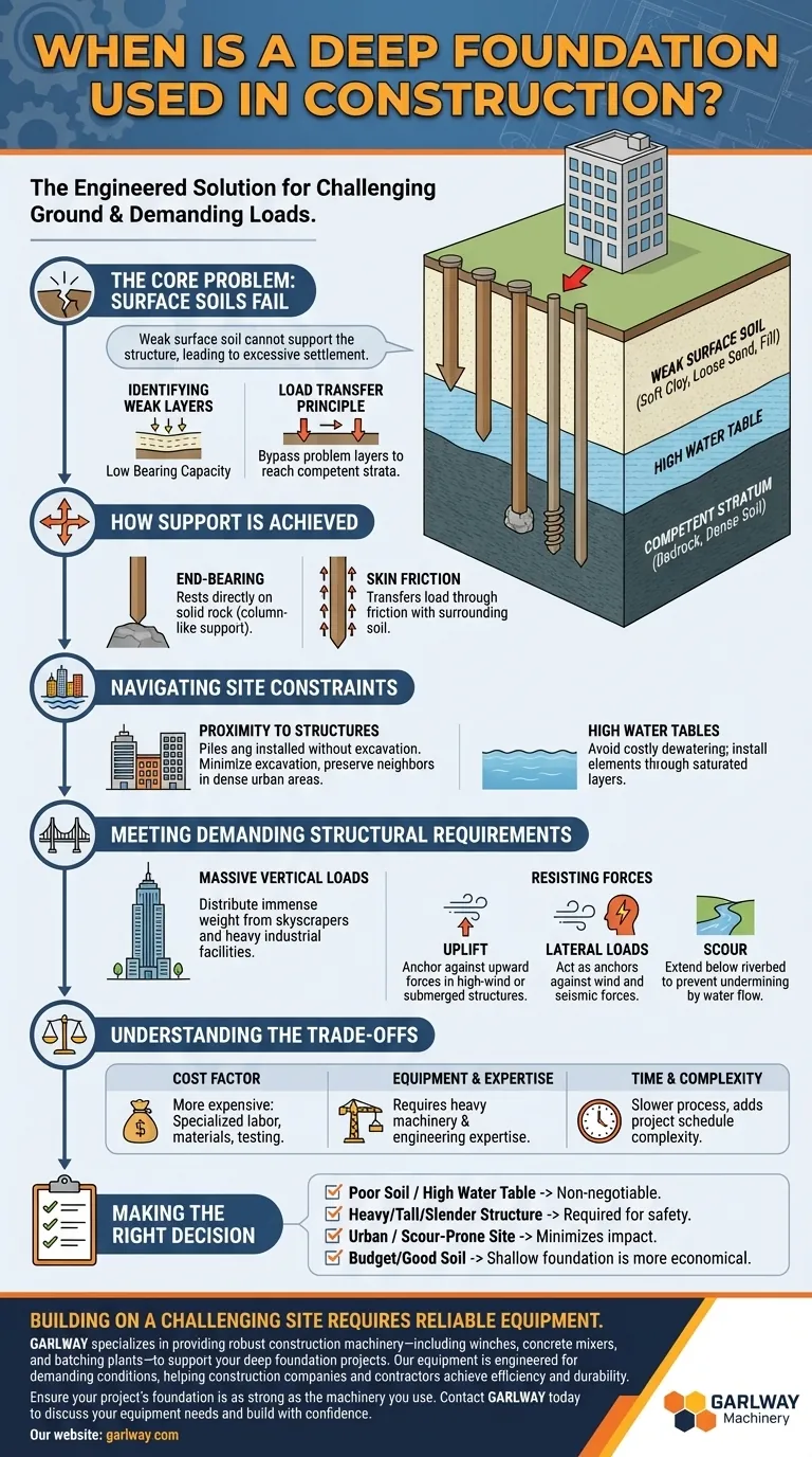 متى يتم استخدام الأساسات العميقة في الإنشاءات؟ دليل للمباني المستقرة على المواقع الصعبة دليل مرئي