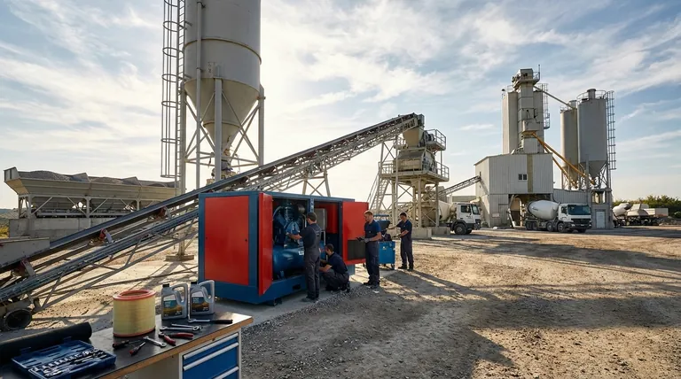 Was sind die häufigsten Fehler bei Luftkompressoren in Betonmischanlagen? Vermeiden Sie kostspielige Ausfallzeiten