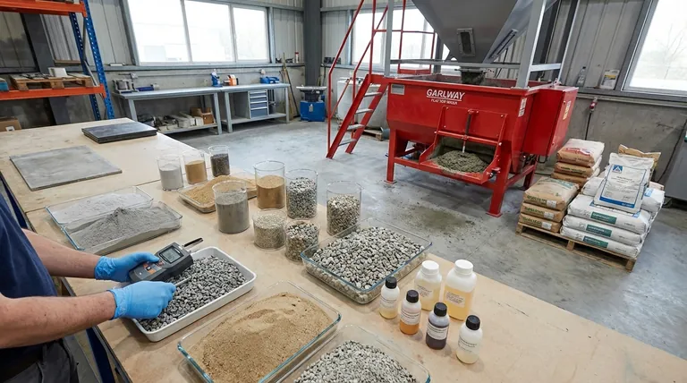 コンクリートの水分含有量の変化を引き起こす要因は何ですか?一貫した品質のために材料のばらつきを管理する