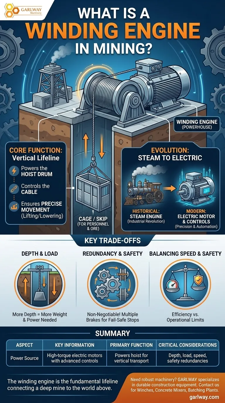 광산에서 와인딩 엔진이란 무엇인가요? 광산 호이스트 및 수직 운송을 위한 동력 장치 시각적 가이드