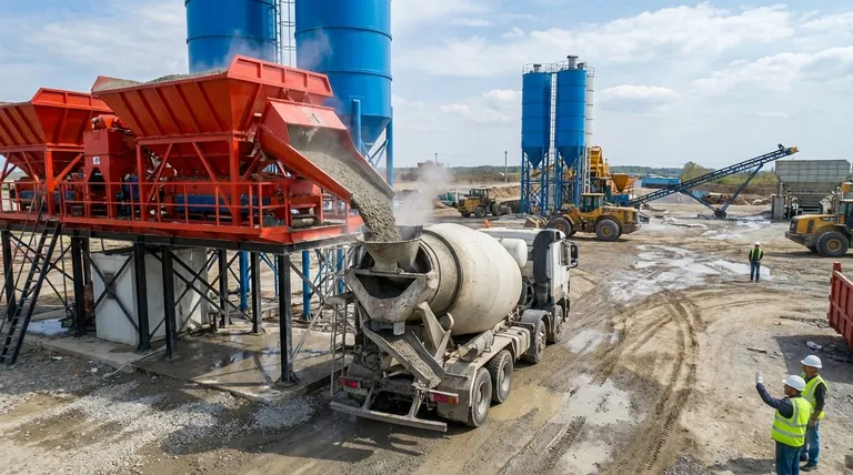 如何优化卸料阶段以提高混凝土搅拌的整体效率?解决搅拌机到车辆的交接瓶颈