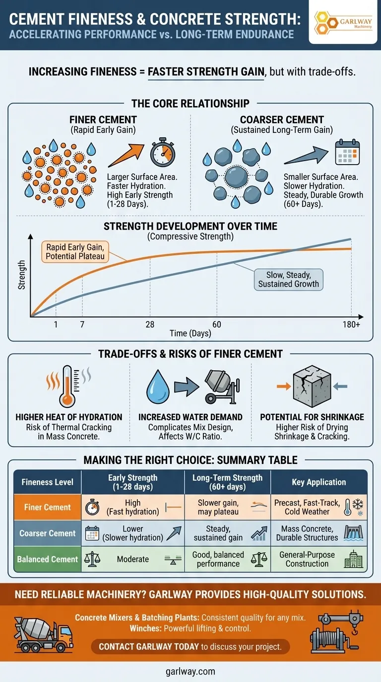 Come influisce la finezza del cemento sulla resistenza del calcestruzzo? Una guida alla resistenza precoce e a lungo termine Guida Visiva