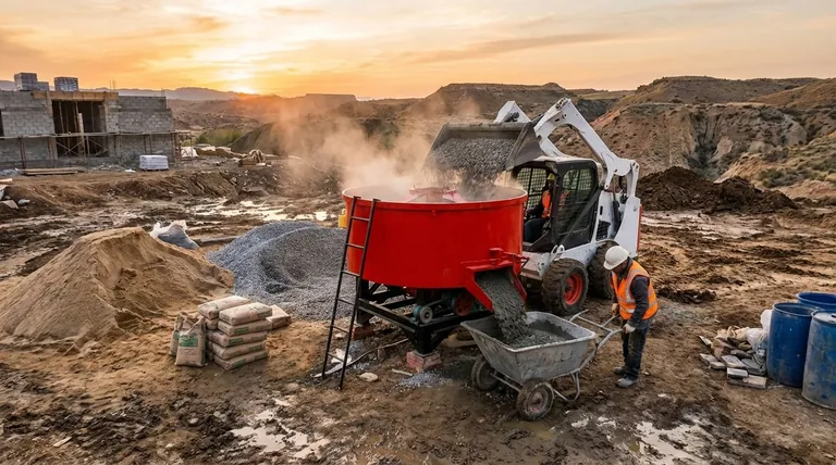 フラットマウスセメントミキサートラックの主な特徴は何ですか?遠隔地の現場向けモバイルコンクリートプラント