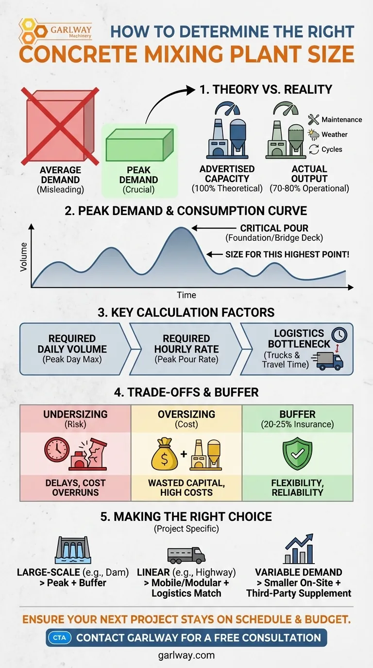 如何确定合适的混凝土搅拌站规模？通过按高峰需求量进行规模化，避免代价高昂的延误 图解指南