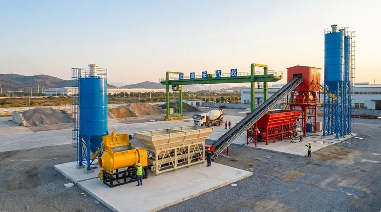 Quais aspectos devem ser considerados durante o processo de seleção de equipamentos para uma central de mistura de concreto?