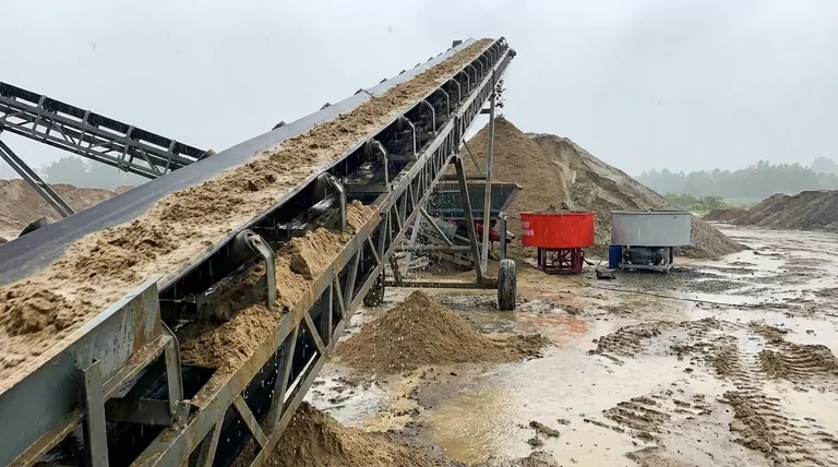 Quel est l'inconvénient de l'utilisation d'un convoyeur à bande à parois latérales à forte inclinaison dans des conditions humides ? Risques d'adhérence et de déversement de matériaux